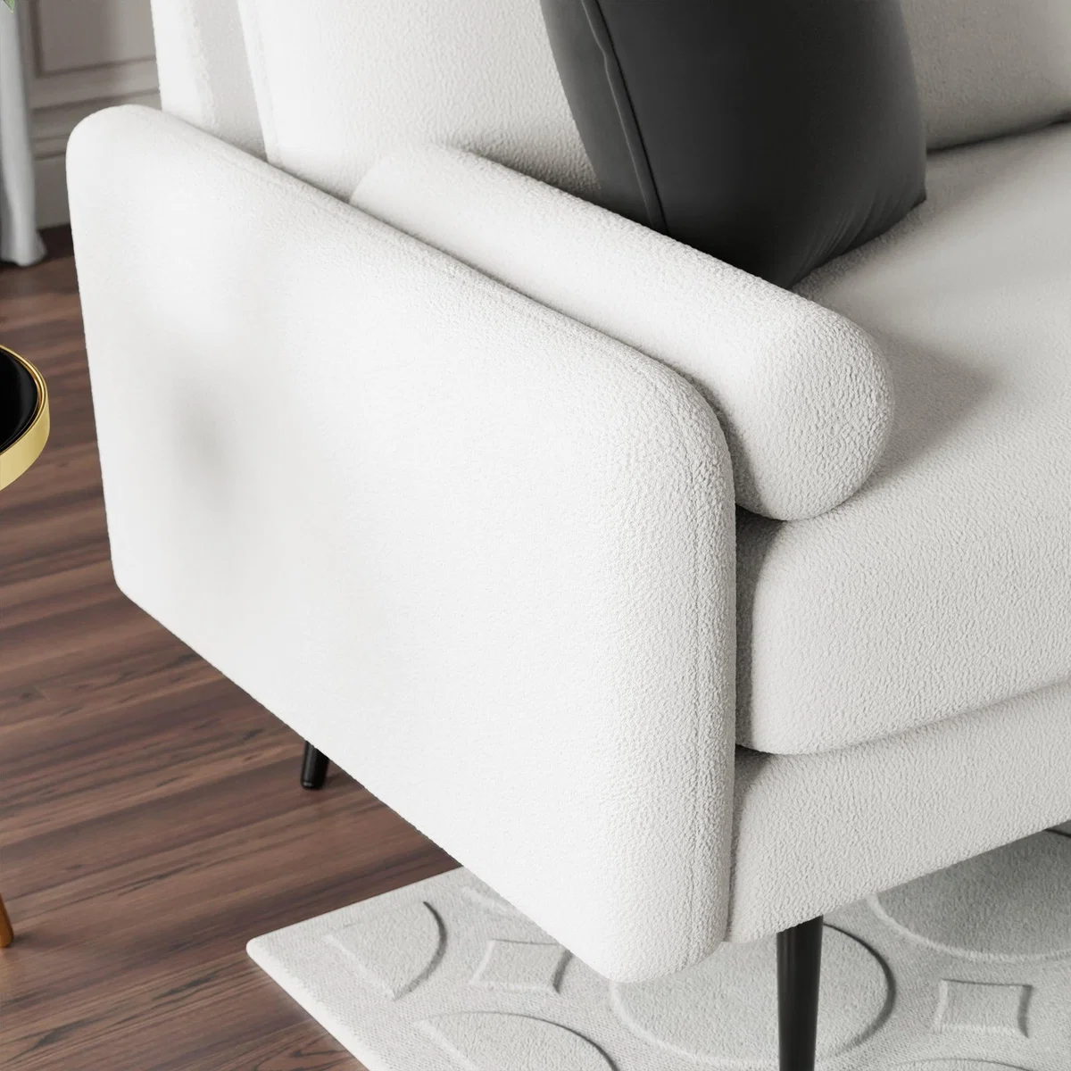 Cassie Sherpa 2 Seater Sofa in a Box Ivory – image 4