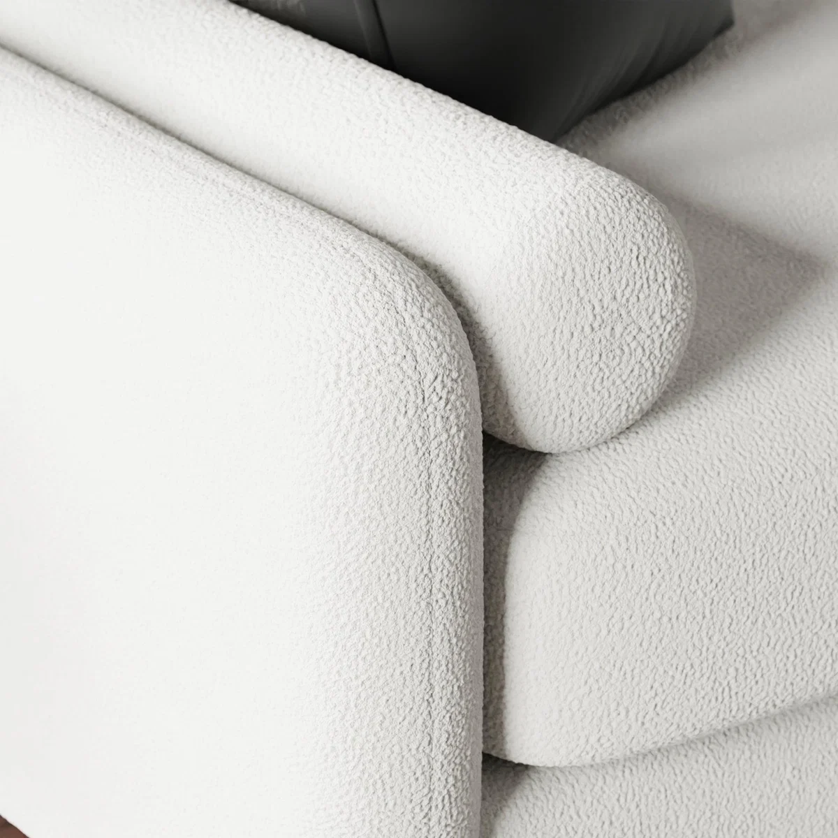 Cassie Sherpa 2 Seater Sofa in a Box Ivory – image 5