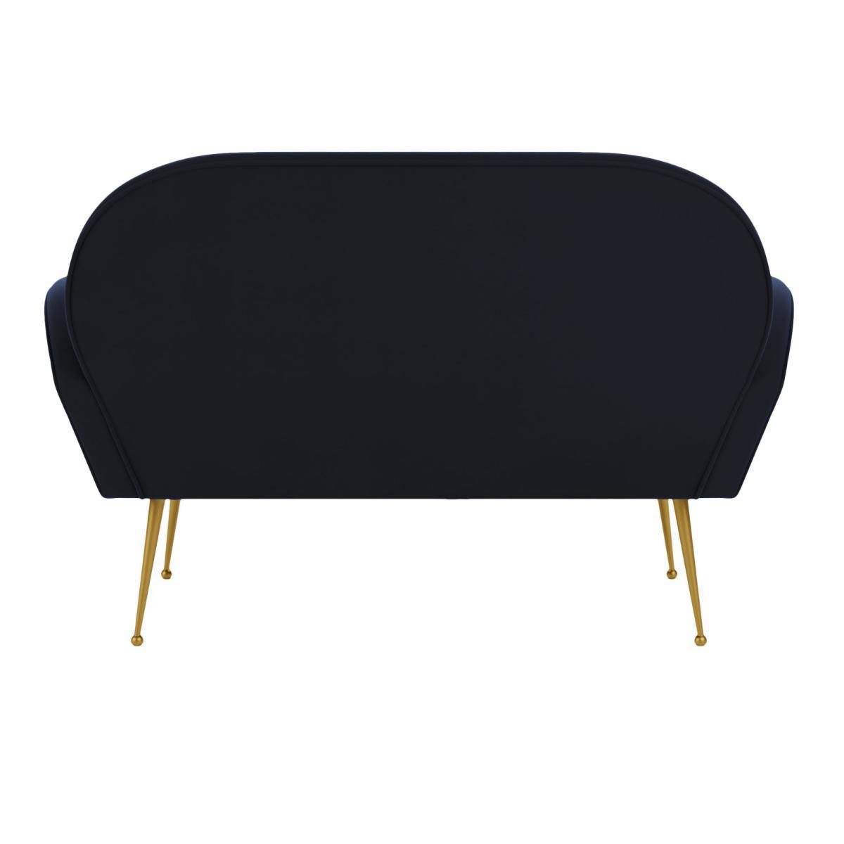 Kit Velvet 2 Seater Sofa Luxe Navy – image 5