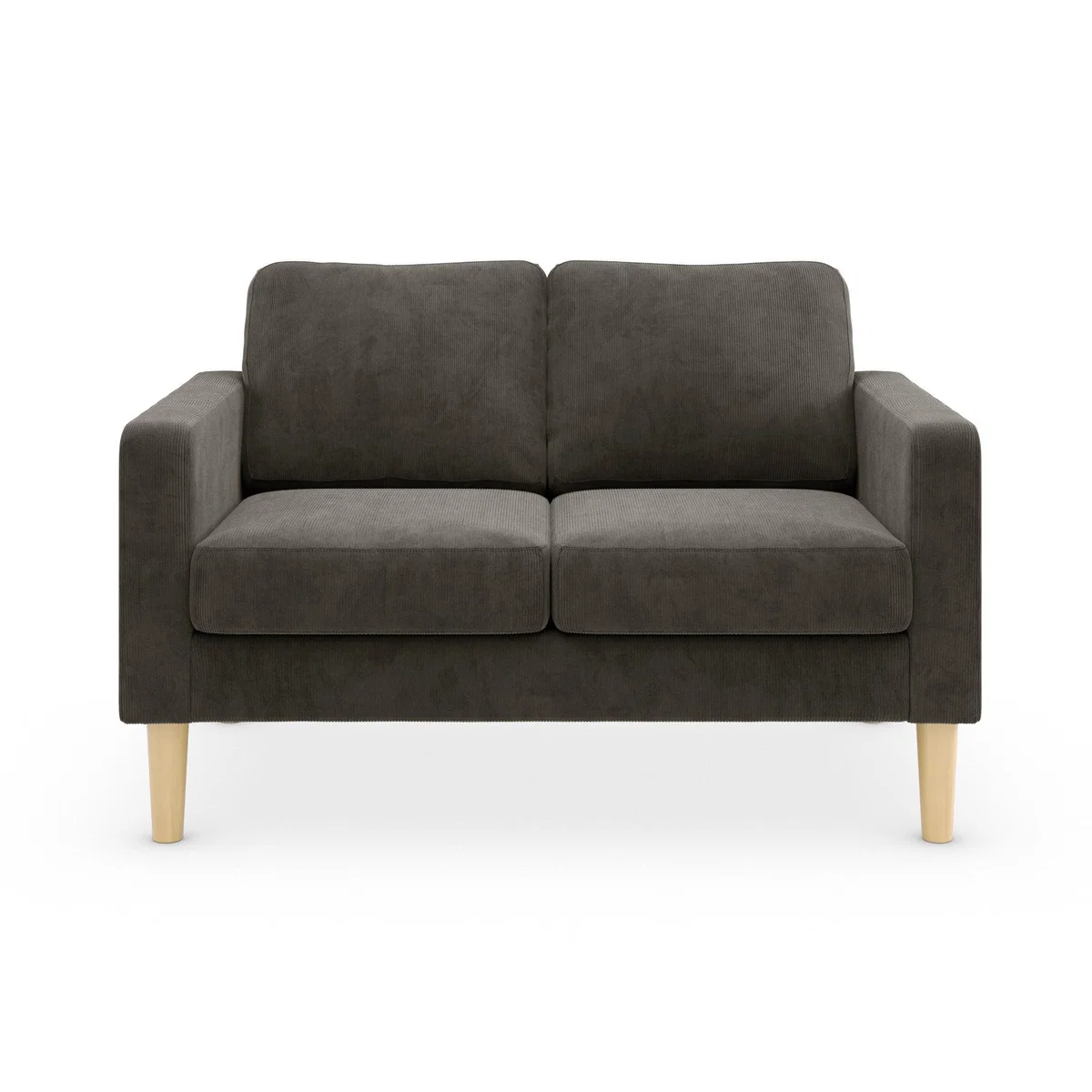 Jacob Cord Compact 2 Seater Sofa Charcoal – image 3