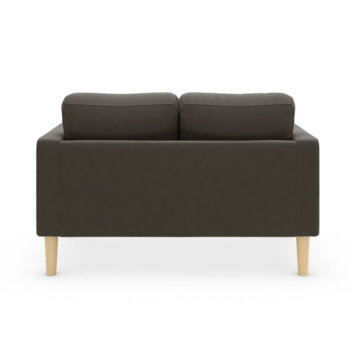 Jacob Cord Compact 2 Seater Sofa Charcoal – image 4