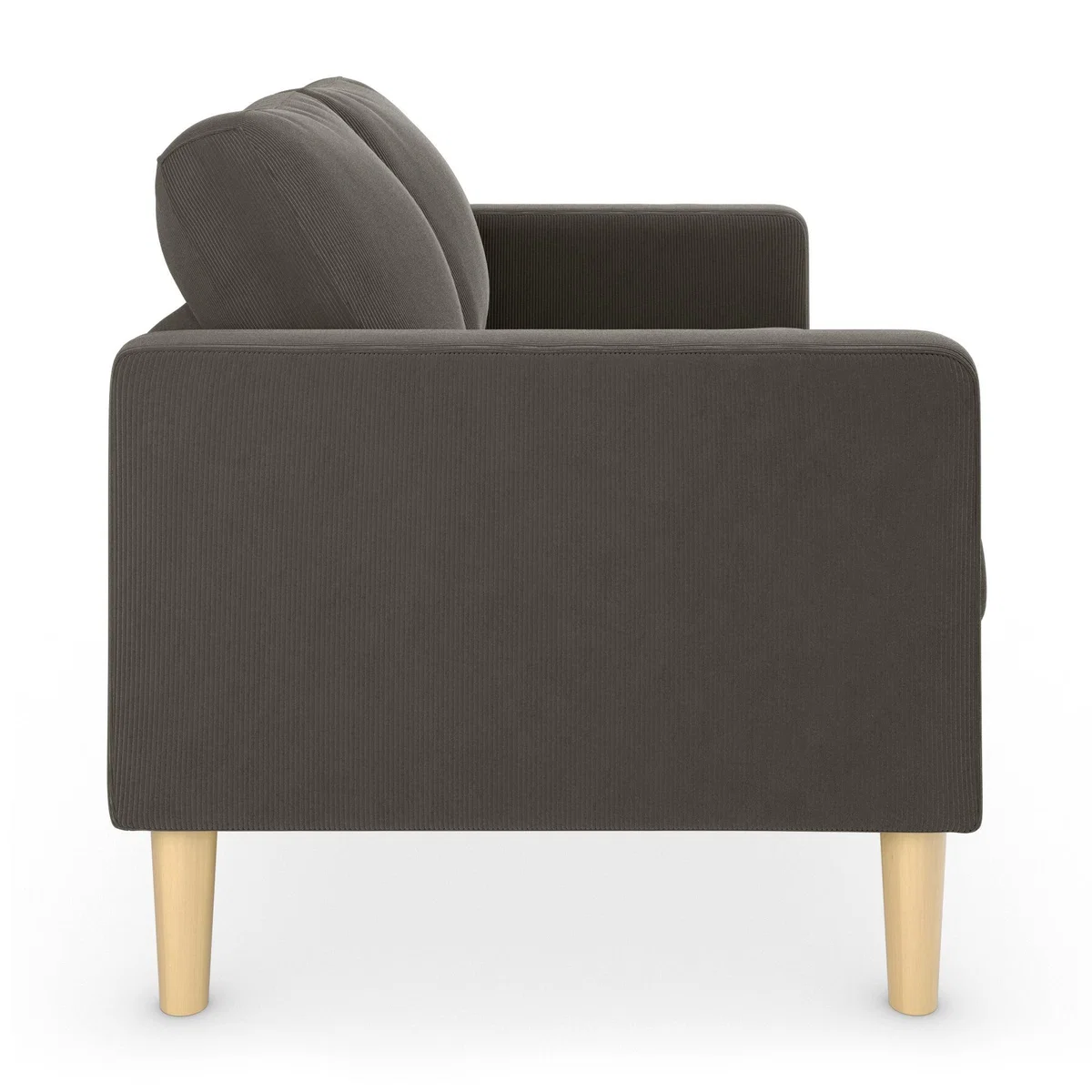 Jacob Cord Compact 2 Seater Sofa Charcoal – image 5