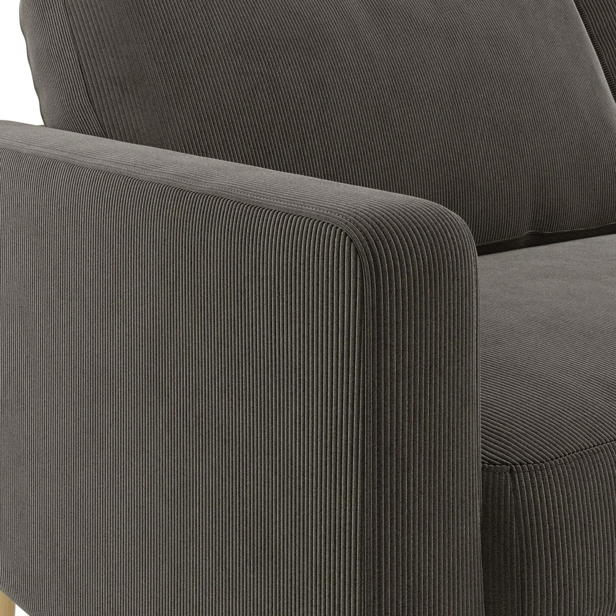 Jacob Cord Compact 2 Seater Sofa Charcoal – image 6