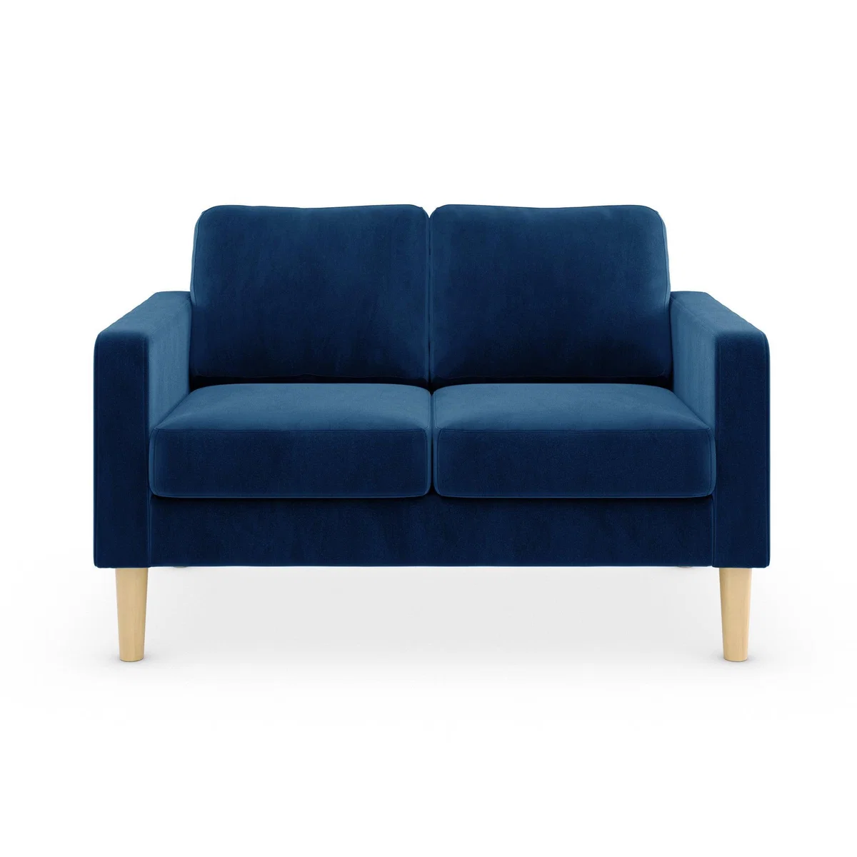 Jacob Velvet Compact 2 Seater Sofa Luxe Navy – image 3