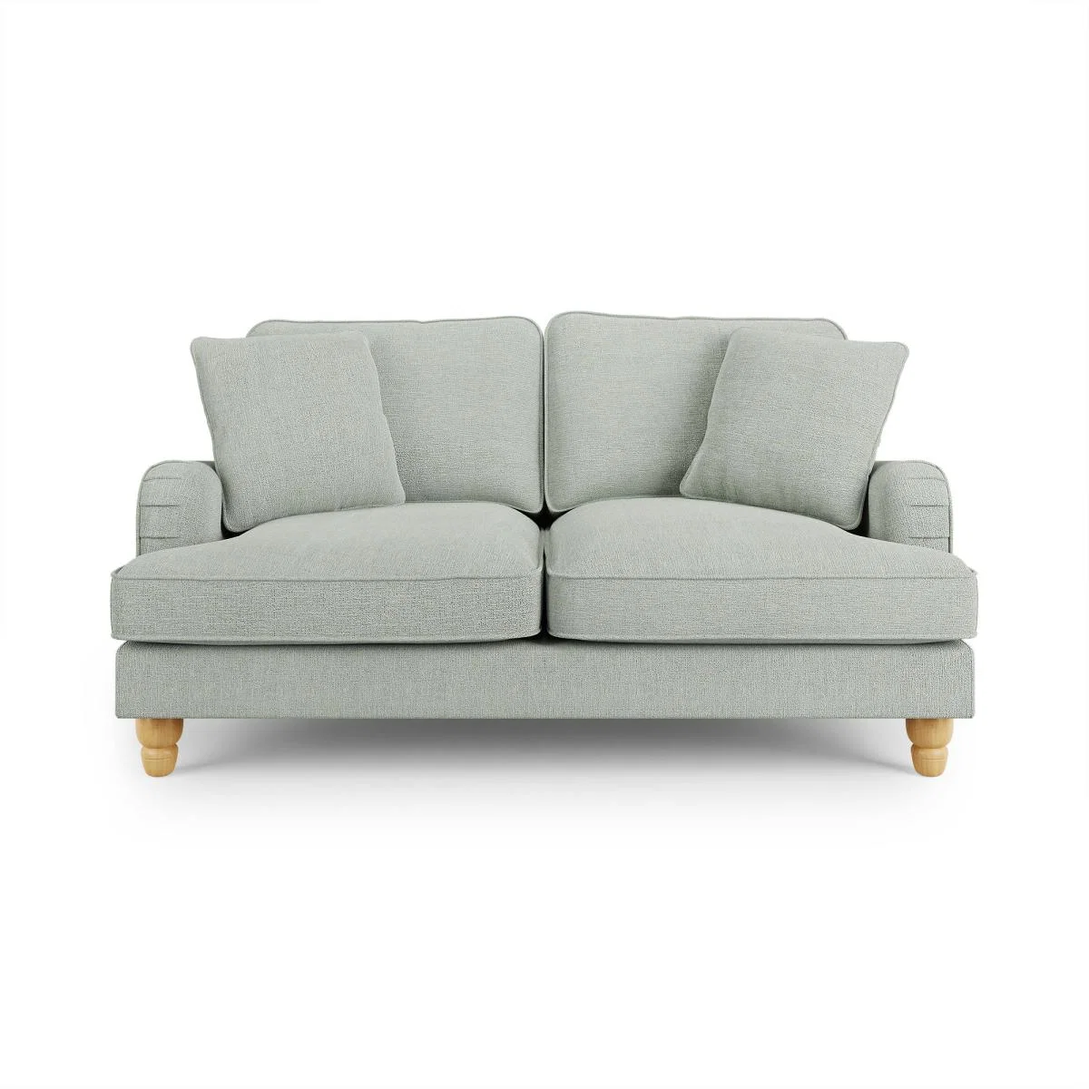 Beatrice Tonal Textured Weave 2 Seater Sofa Tonal Textured Weave Duck Egg – image 2