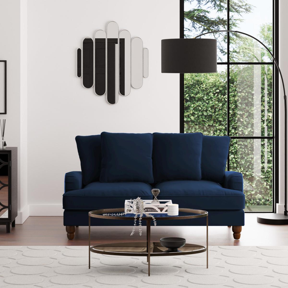 Beatrice Scatter Back Velvet 2 Seater Sofa Peacock – image 2