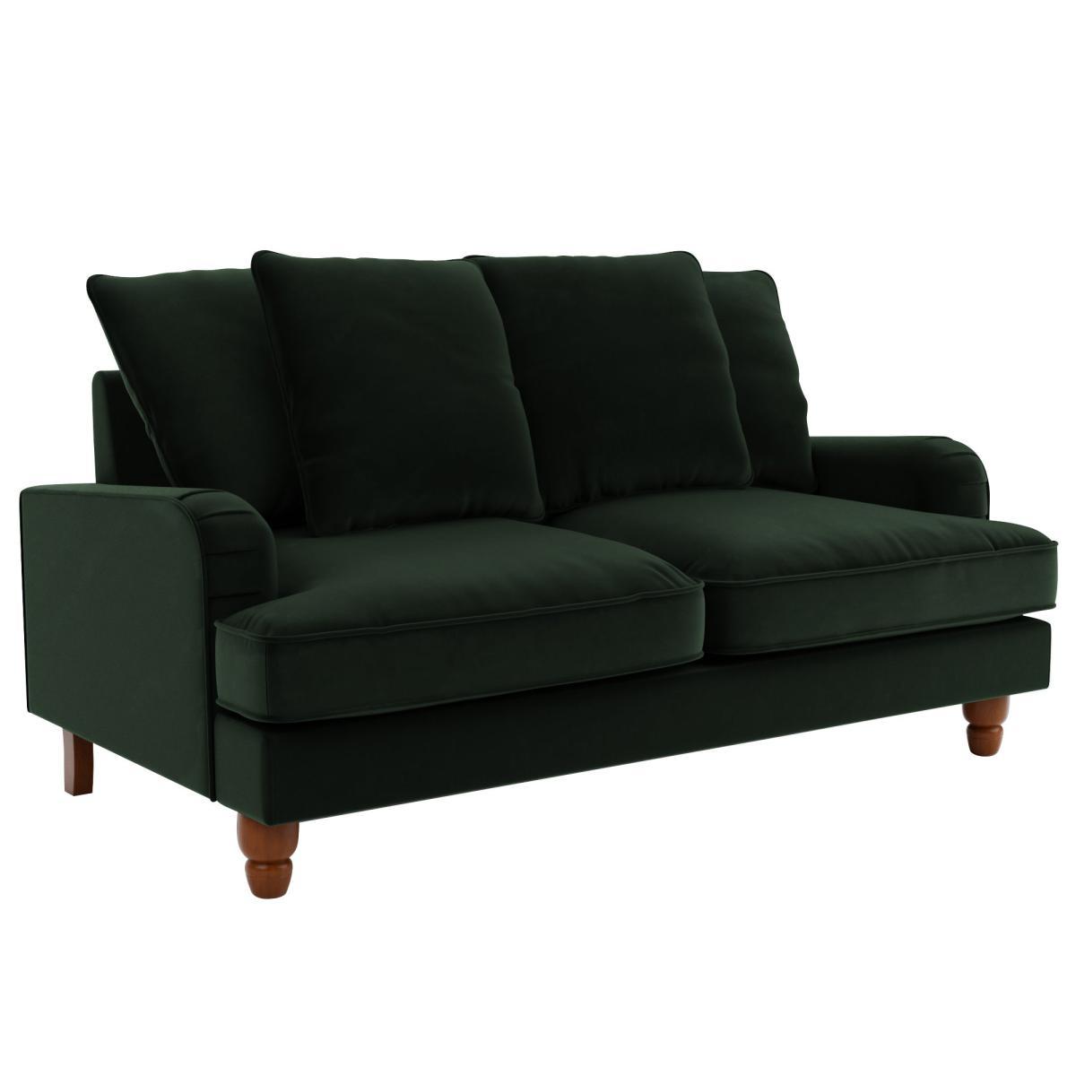 Beatrice Scatter Back Velvet 2 Seater Sofa Peacock – image 4