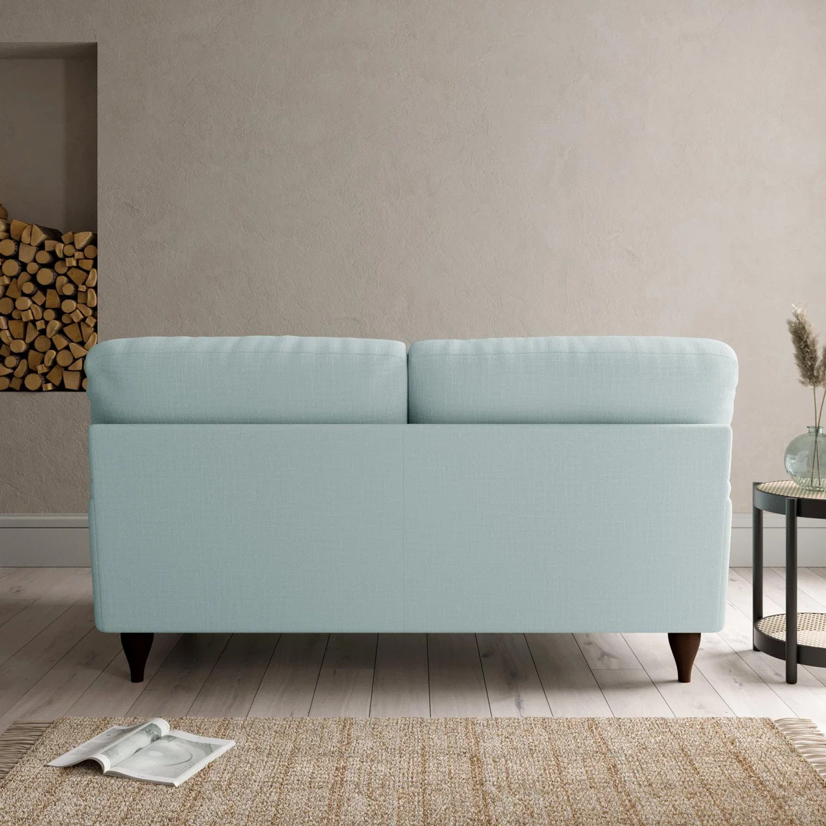 Darwin 2 Seater Sofa Slub Cotton Blend Light Mineral – image 6