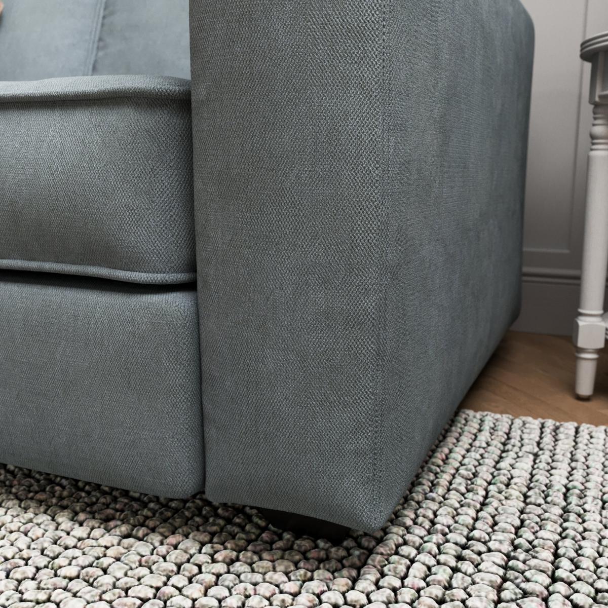 Claude Tonal Chenille 2 Seater Sofa Chunky Soft Chenille Pacific – image 5