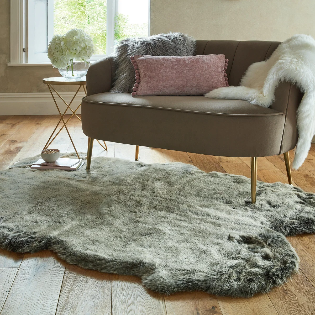 Matilda Velvet Two Seater Sofa Grey – image 8