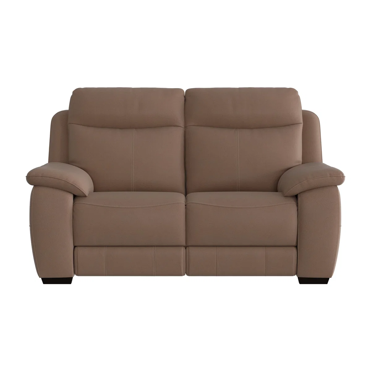 Starlight Express 2 Seater Fabric Recliner Sofa with Power Headrests - Brown – image 1