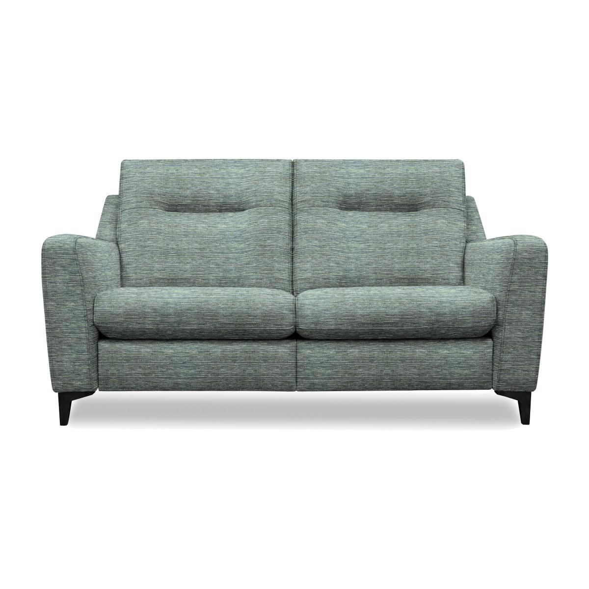 G Plan - Arlo 2 Seater Fabric Sofa - No Recliner - Waffle Marine with Ebony Feet – image 1