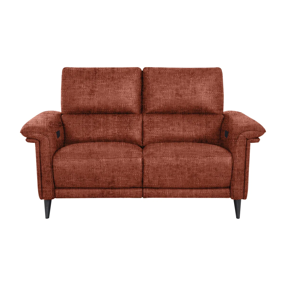 Domicil - Huxley 2 Seater Fabric Power Recliner Sofa with Telescopic Headrests - Red Maple – image 1