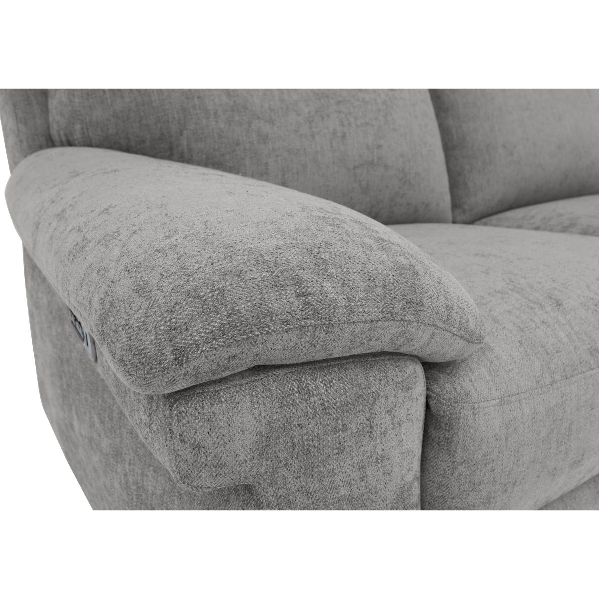 Comfort Story - Serene 2 Seater Fabric Power Recliner Sofa with Headrests and Power Lumbar - Iron – image 5