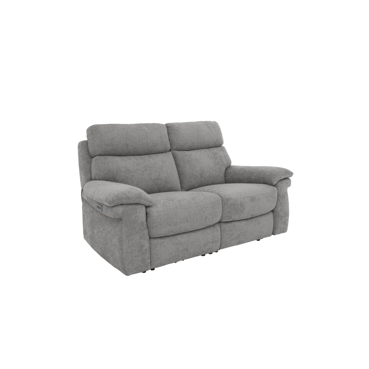 Comfort Story - Serene 2 Seater Fabric Power Recliner Sofa with Headrests and Power Lumbar - Iron – image 6