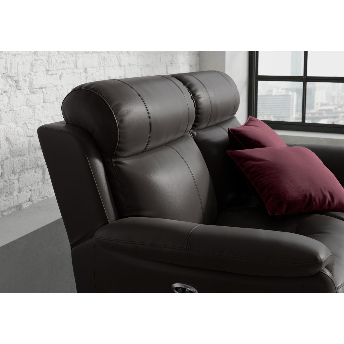 Relax Station Revive 2 Seater BV Leather Manual Recliner Sofa - Taupe – image 4