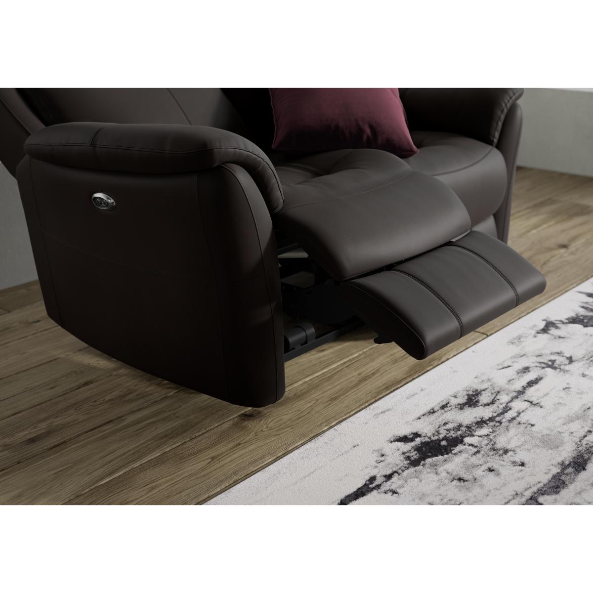 Relax Station Revive 2 Seater BV Leather Manual Recliner Sofa - Taupe – image 5