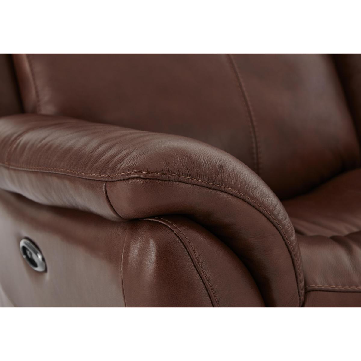 Relax Station Revive 2 Seater BV Leather Manual Recliner Sofa - Taupe – image 7