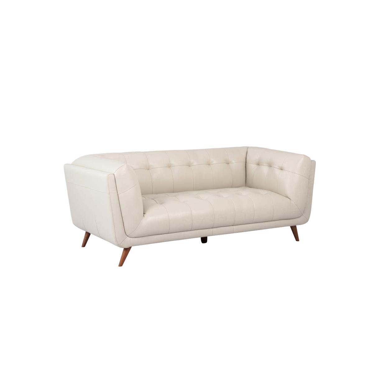Rene Large 2 Seater Leather Sofa - Grey – image 5
