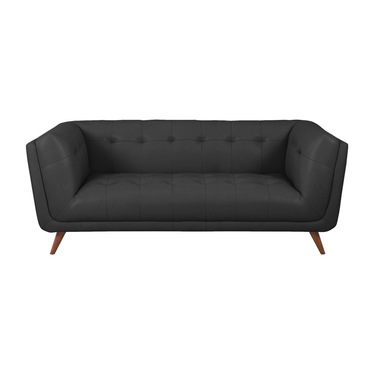 Rene Large 2 Seater Leather Sofa - Grey – image 1