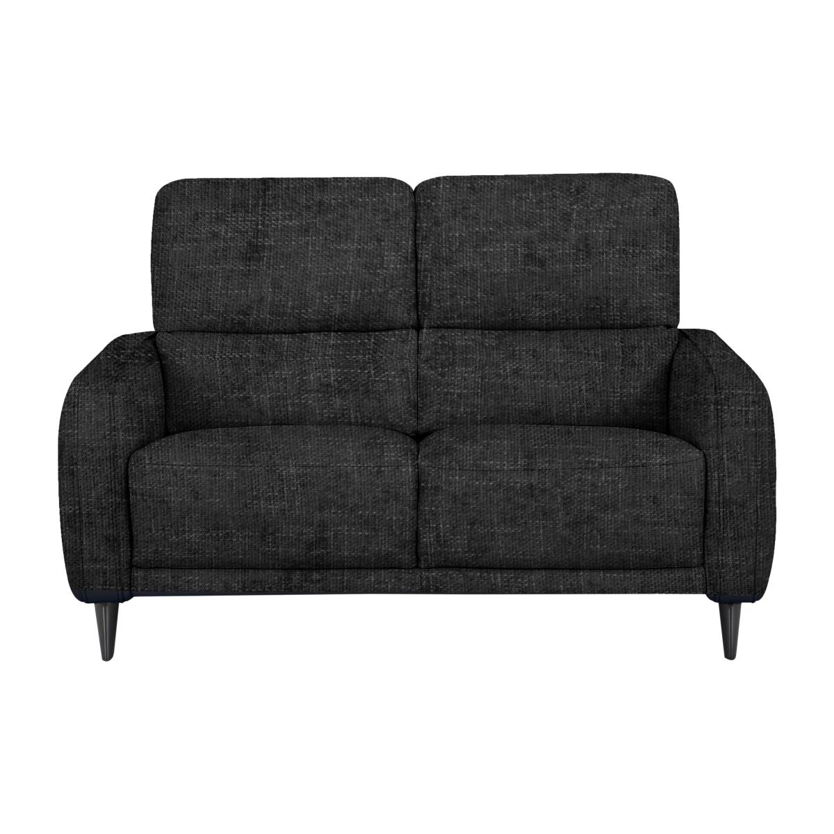 Domicil - Logan 2 Seater Fabric Sofa - Black Mica – image 1