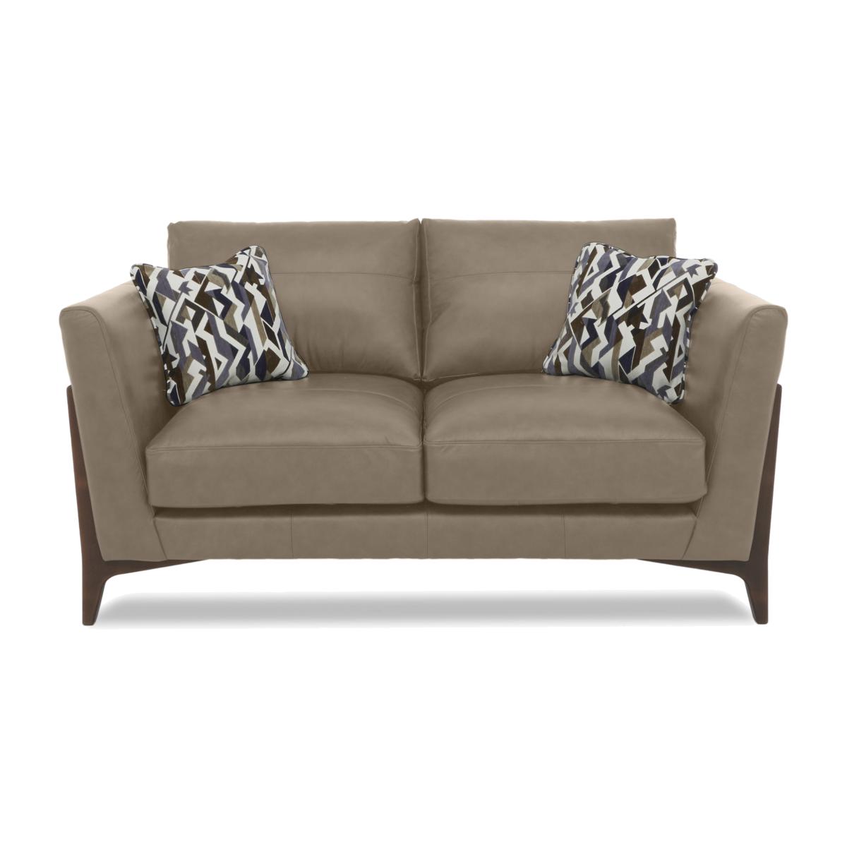 Iris 2 Seater Leather Sofa - Turino Mushroom Wa Ft – image 1