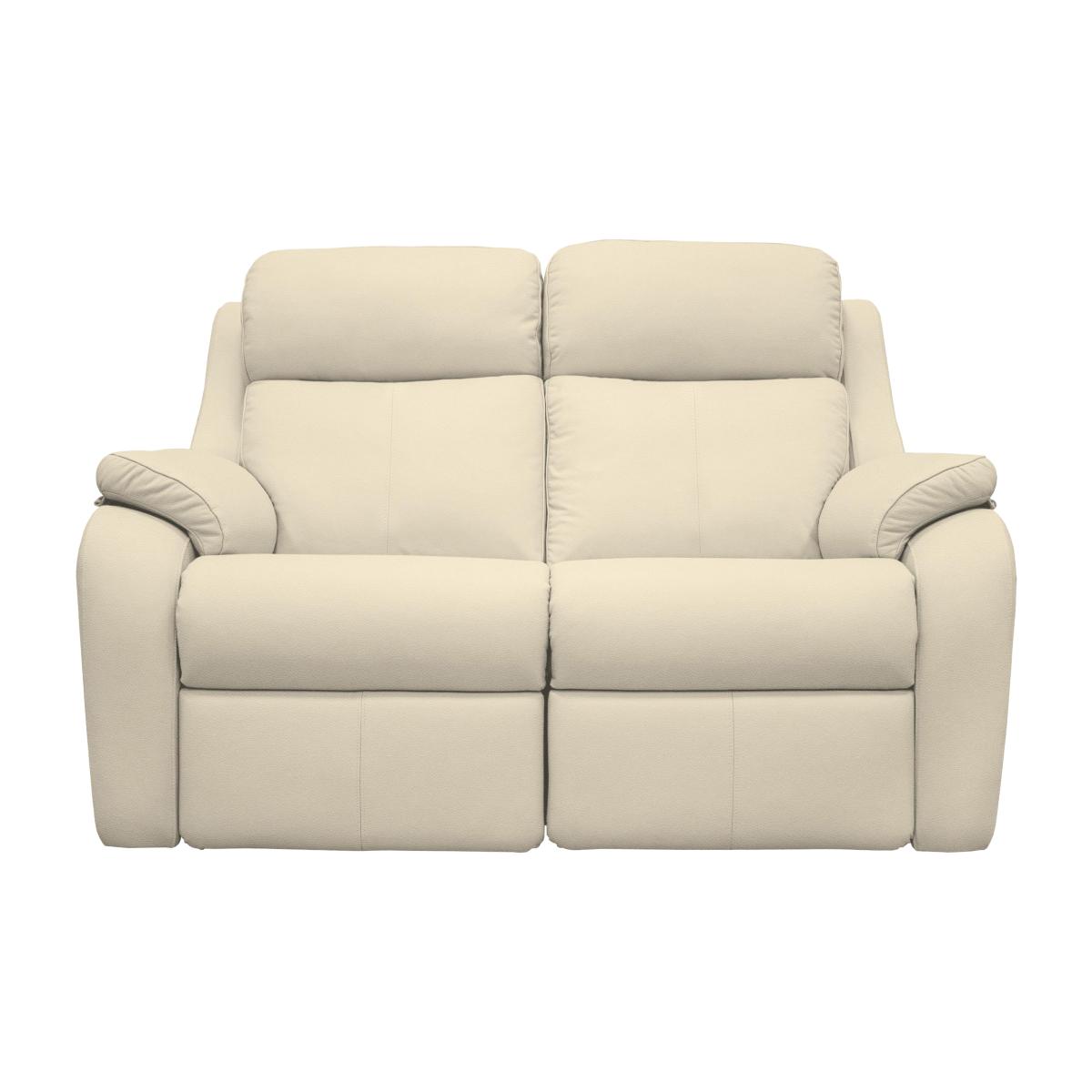 G Plan - Kingsbury 2 Seater Leather Power Recliner Sofa - Cambridge Stone – image 1