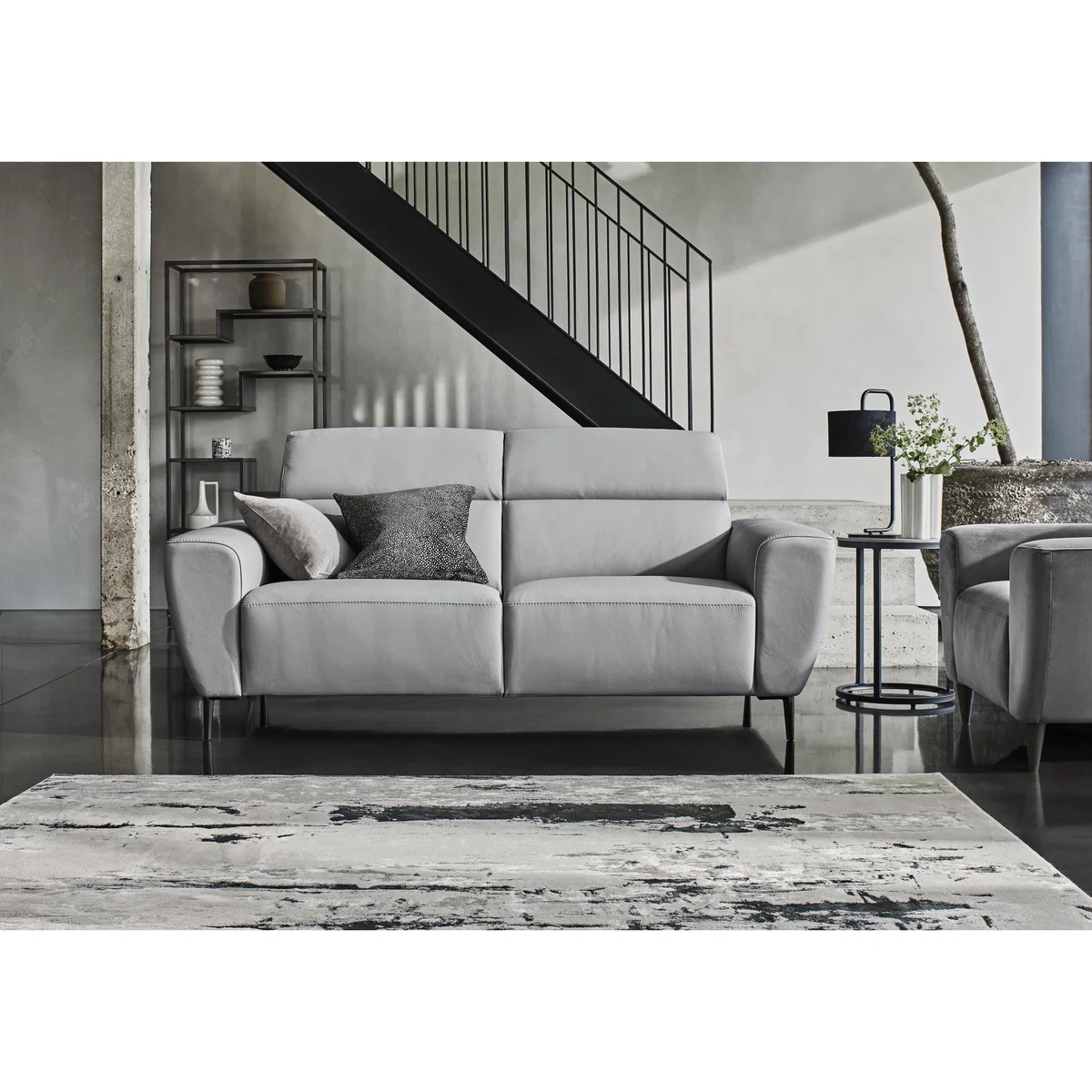 Nicoletti Italia - Milano 2 Seater Leather Power Recliner Sofa - Botera Crema – image 2