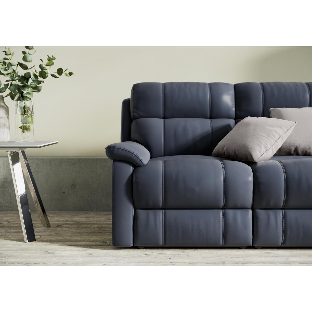 Relax Station Komodo 2 Seater Power NC Leather Sofa - Pearl Blue – image 3