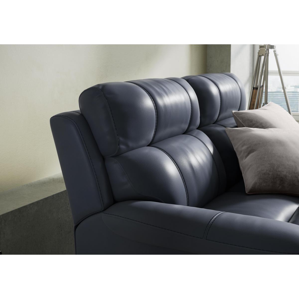 Relax Station Komodo 2 Seater Power NC Leather Sofa - Pearl Blue – image 4