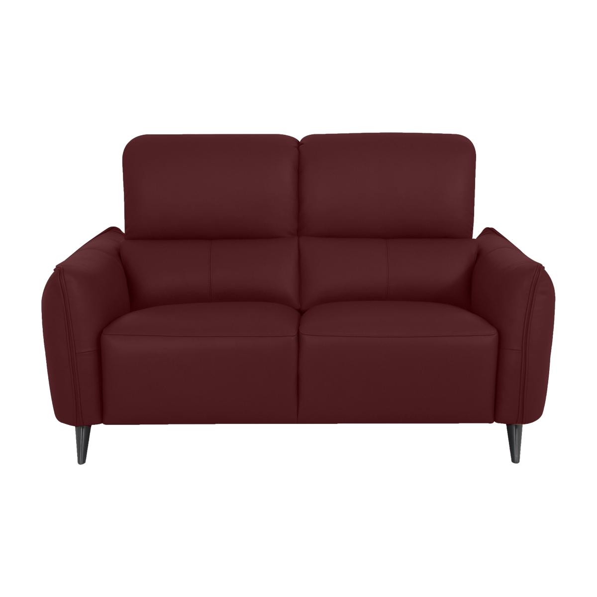 Domicil - Maddox 2 Seater Leather Sofa - Burgundy – image 1