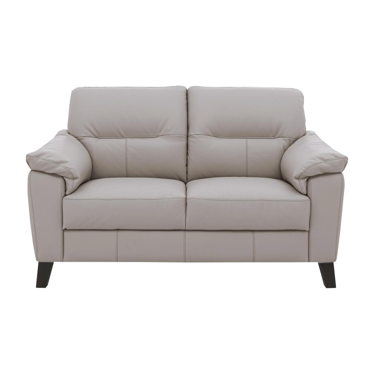 Serento 2 Seater Pure Luxury Leather Sofa - Grey