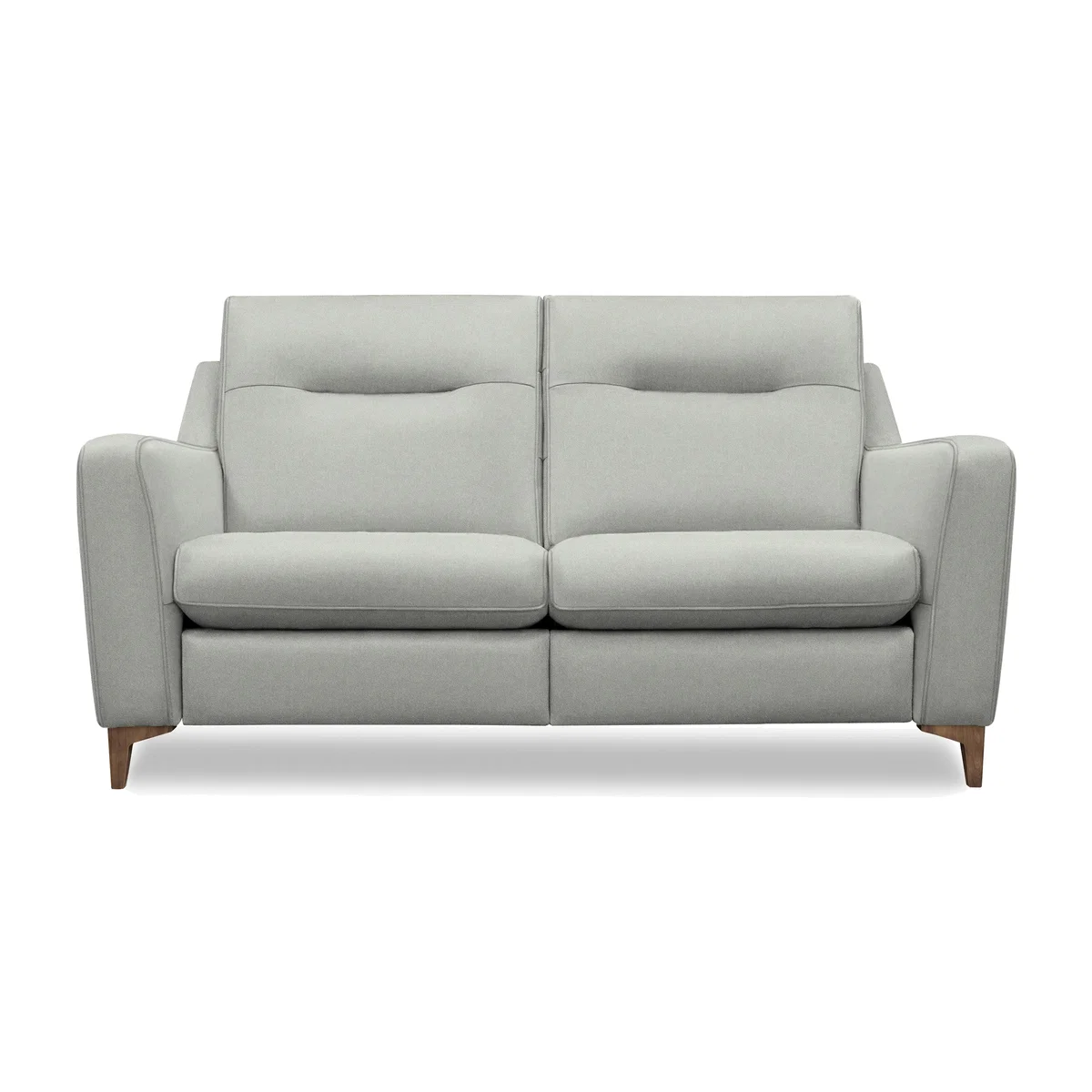 G Plan - Arlo 2 Seater Fabric Sofa - No Recliner - Stingray Charcoal with Walnut Feet – image 1