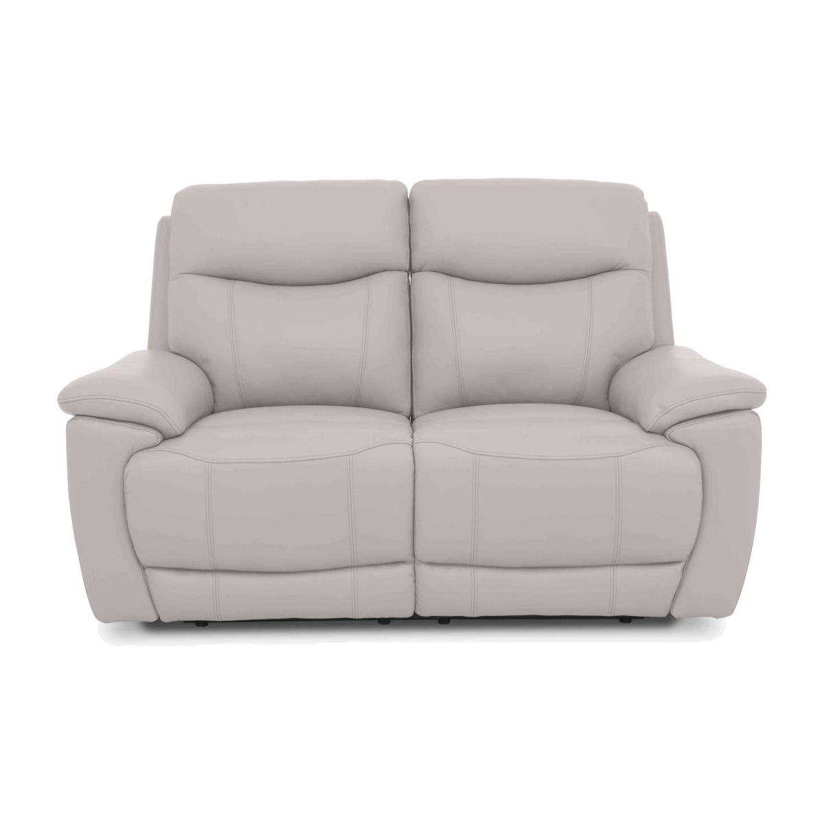 Sloane 2 Seater Leather Sofa - Florida Lead Grey – image 1