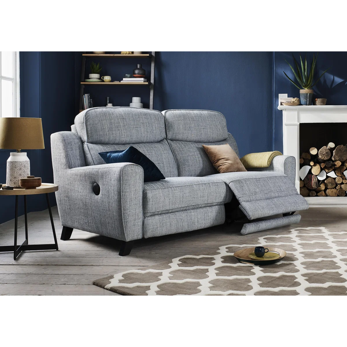 Comfort Story - Title 2 Seater Fabric Recliner Sofa with Power Headrests – image 2