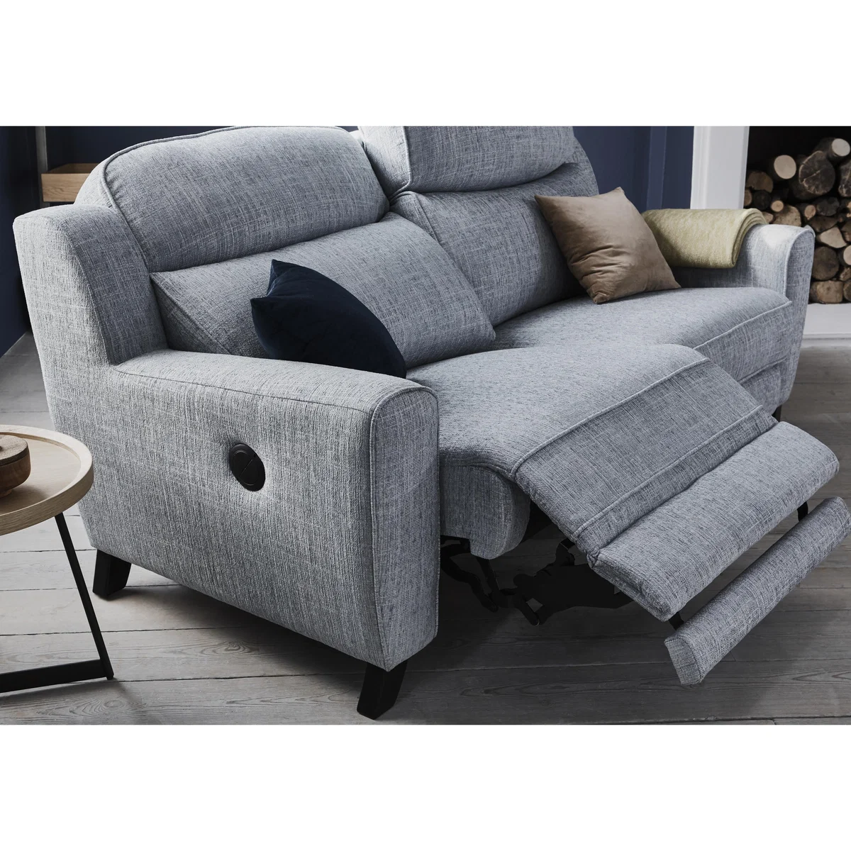 Comfort Story - Title 2 Seater Fabric Recliner Sofa with Power Headrests – image 4
