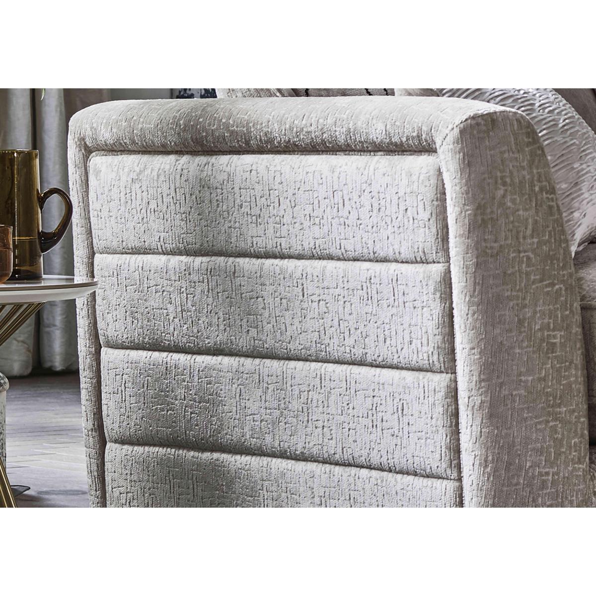 Boutique Lavish Fabric 2 Seater Scatter Back Sofa - Natural – image 2