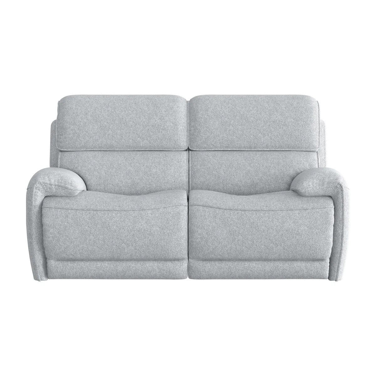 Link 2 Seater Fabric Power Recliner Sofa with Power Headrests - Grey – image 1