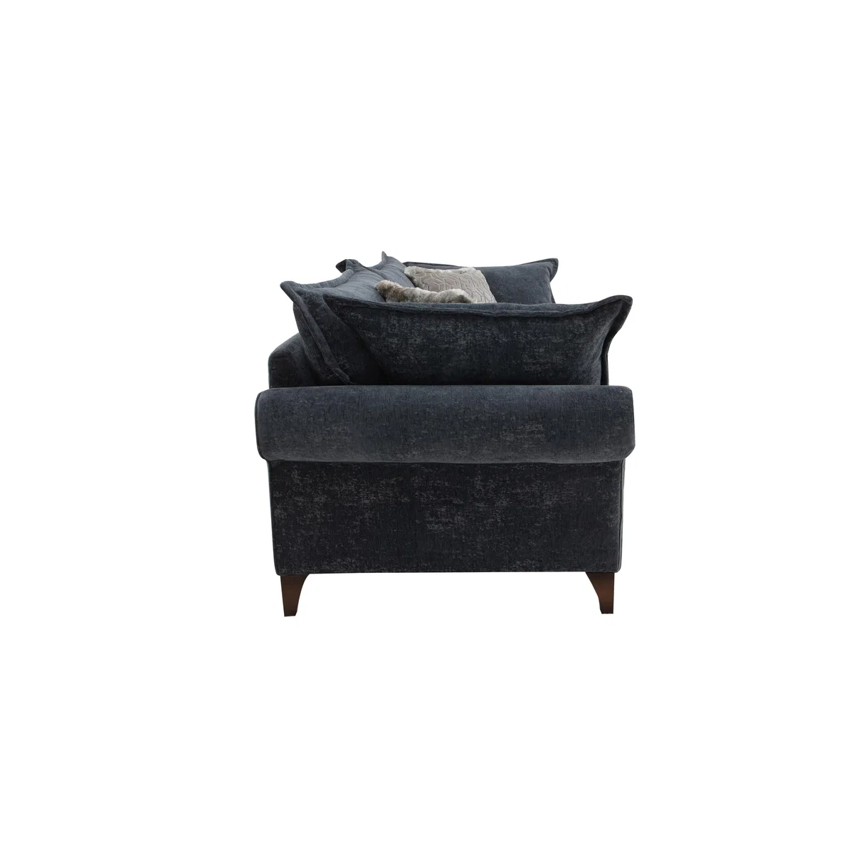 Boutique Splendour Fabric 2 Seater Sofa - Meridian Silver with Antique Feet – image 6