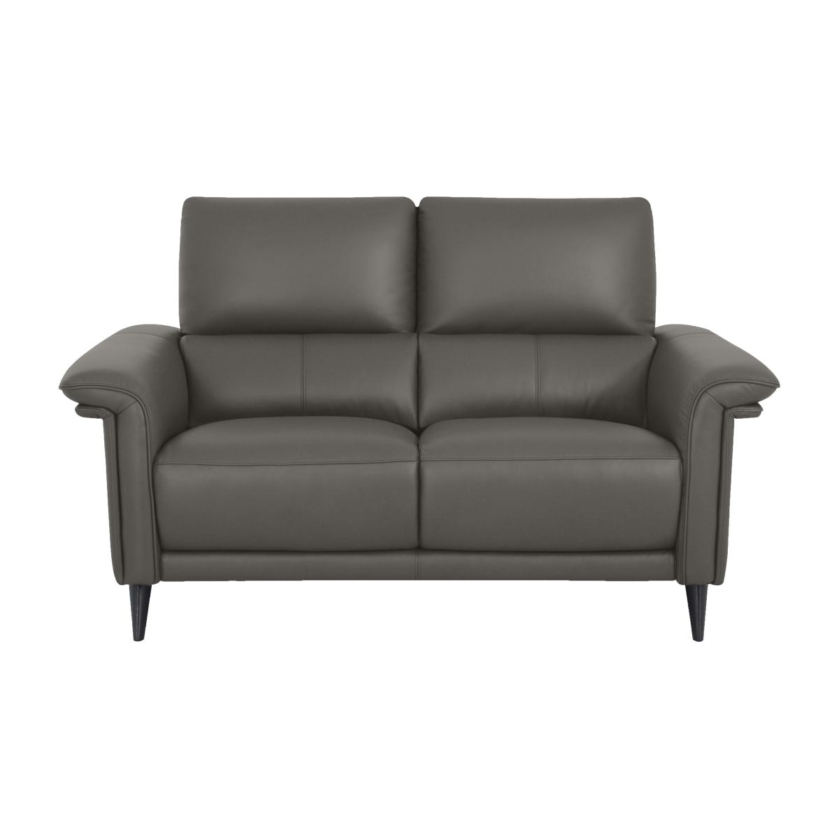 Domicil - Huxley 2 Seater Leather Sofa - NP Elephant Grey – image 1