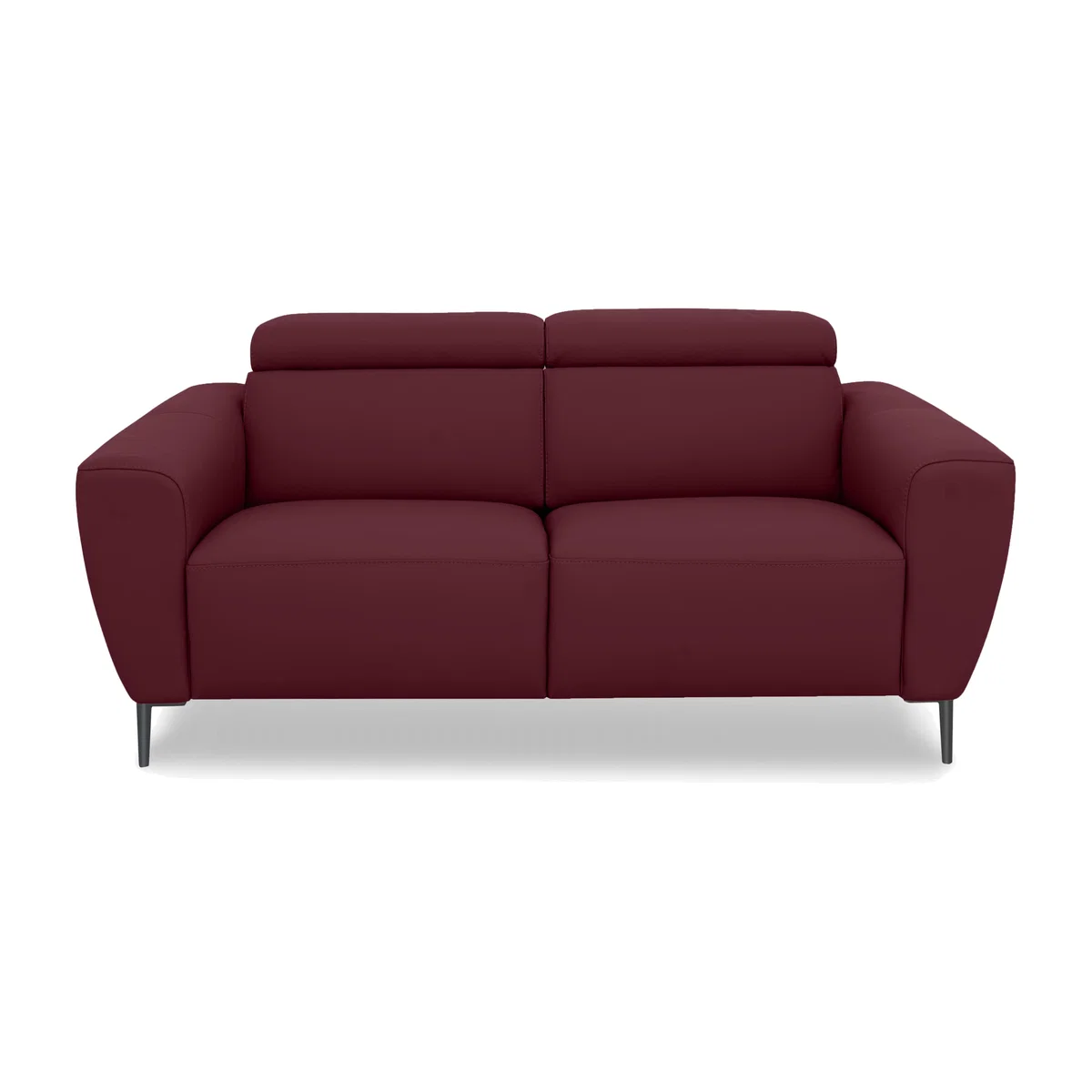 Nicoletti Italia - Milano 2 Seater Leather Sofa - Dali Bordeaux – image 1