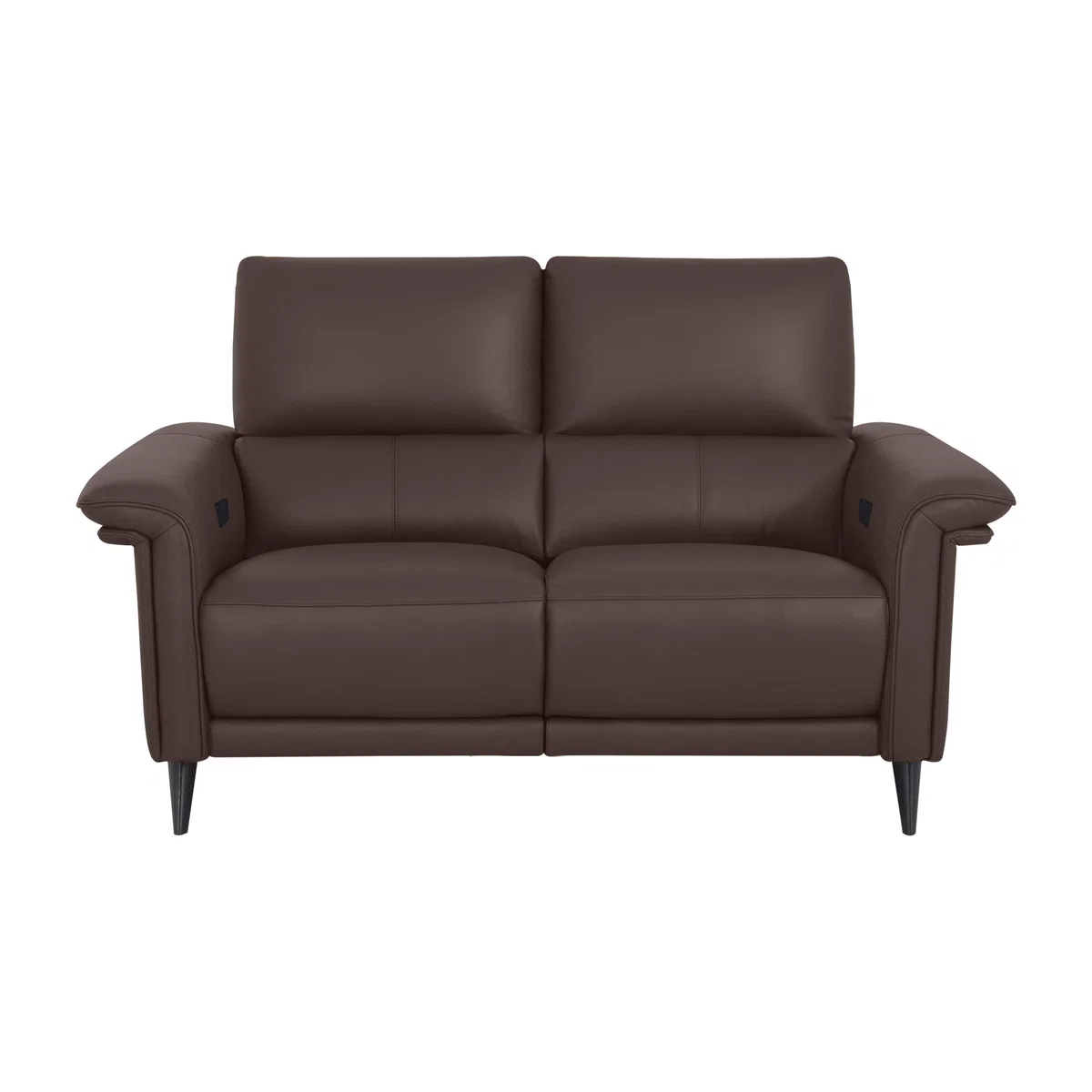 Domicil - Huxley 2 Seater Leather Power Recliner Sofa with Telescopic Headrests - NN Cacao Brown – image 1