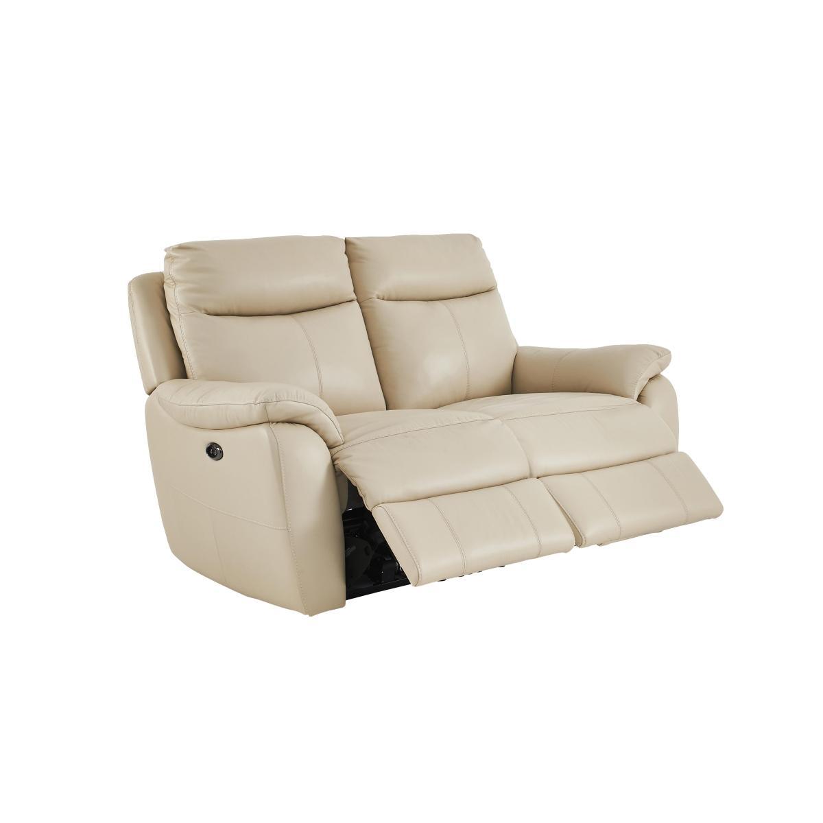 Snug 2 Seater Leather Manual Recliner Sofa- World of Leather – image 3