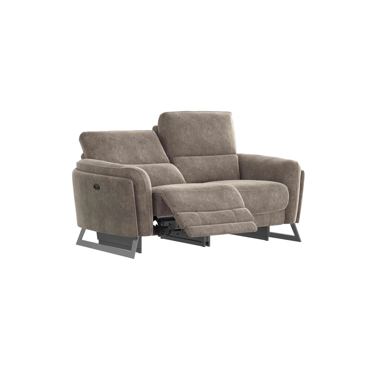Amarilla 2 Seater Fabric Power Recliner Sofa - Grey – image 3