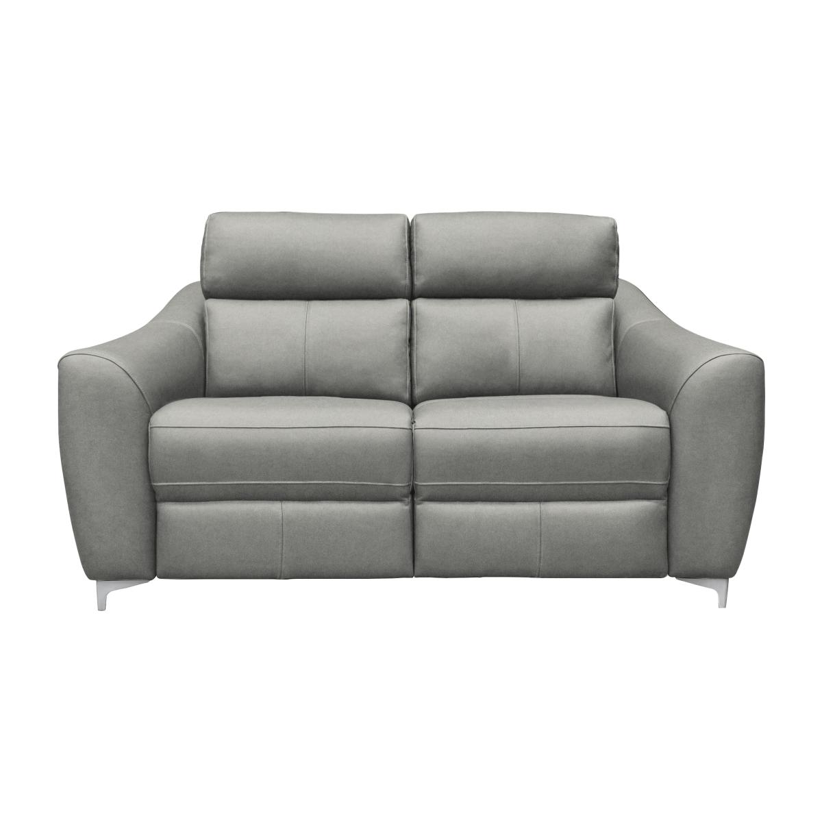 G Plan - Lucca 2 Seater Leather Power Recliner Sofa - Texas Charcoal