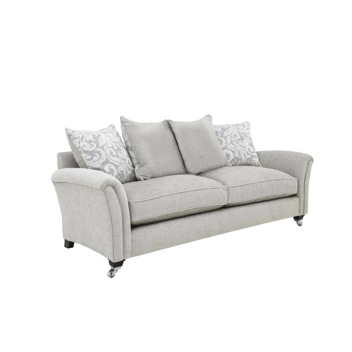 Parker Knoll - Devonshire Large 2 Seater Pillow Back Fabric Sofa - Pattern – image 3