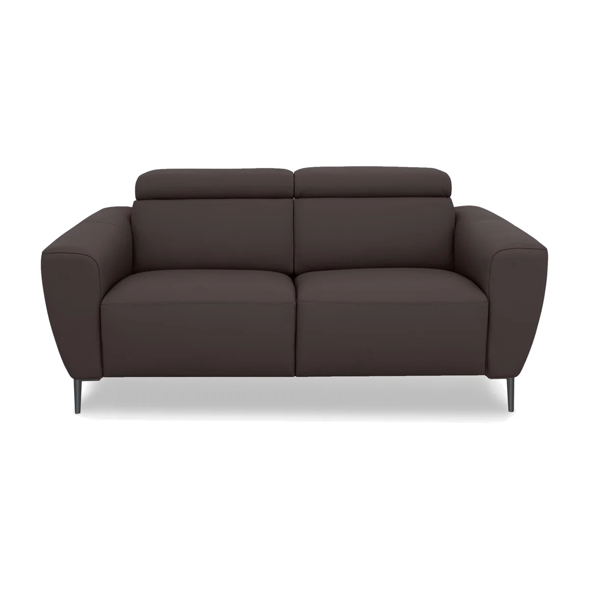 Nicoletti Italia - Milano 2 Seater Leather Power Recliner Sofa - Botera Testa Di Moro – image 1