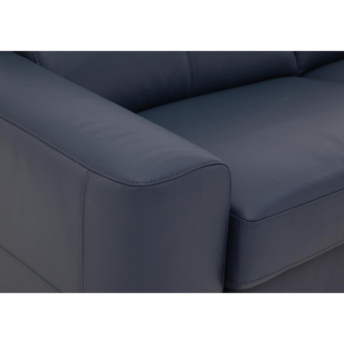 Infinity 2 Seater NC Leather Sofa - Pearl Blue – image 2