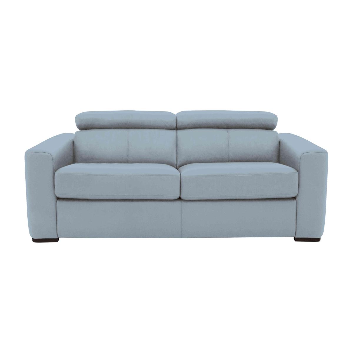 Infinity 2 Seater NC Leather Sofa - Pearl Blue – image 1