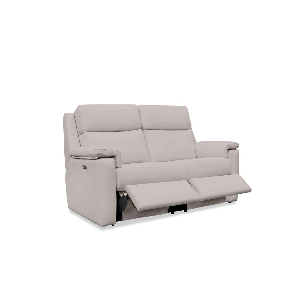 G Plan - Thornbury 2 Seater Leather Power Recliner Sofa - Capri Oak – image 3